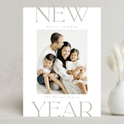 "Bold Minimalist" - Holiday Cards in Vanilla by Joanna Griffin - Front