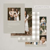 "Bold Minimalist" - Holiday Cards in Vanilla by Joanna Griffin - Back of Card Options