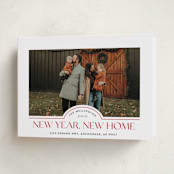 "New Home" - Holiday Cards in Scarlet by Iveta Angelova - Folded Card