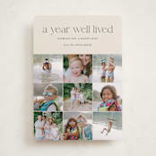 "Annual Review" - Holiday Cards in Eggnog by Shari Margolin - Front