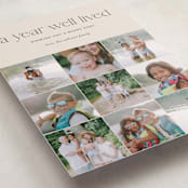 "Annual Review" - Holiday Cards in Eggnog by Shari Margolin - Detail