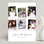 "Six Snapshots" - Holiday Cards in Snowflake by Hooray Creative - Front