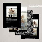 "Six Snapshots" - Holiday Cards in Snowflake by Hooray Creative - Back of Card