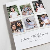 "Six Snapshots" - Holiday Cards in Snowflake by Hooray Creative - Detail