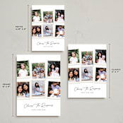 "Six Snapshots" - Holiday Cards in Snowflake by Hooray Creative - Formats Available