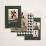 "New Year Win" - Holiday Cards in Forest by Karen Glenn - Back of Card Options
