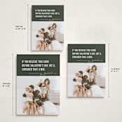 "New Year Win" - Holiday Cards in Forest by Karen Glenn - Formats Available