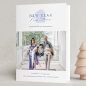"New Year New Home" - Holiday Cards in Hydrangea by Alexandra Cohn - Folded Card