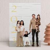 "Sparkling Year" - Holiday Cards in Honey by Angela Thompson - Front