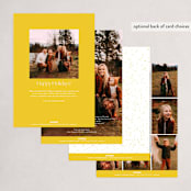 "Sparkling Year" - Holiday Cards in Honey by Angela Thompson - Back of Card Options