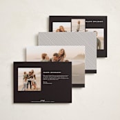 "On the Edge" - Holiday Cards in Champagne by Michelle Taylor - Back of Card Options