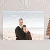 "New Year Beauty" - Holiday Cards in Snow by Janean Hinger - Front