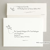 "Update" - Holiday Cards in Snow by Kennedi Shaw - FREE Recipient Addressing