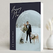 "Arc Over" - Holiday Cards in Midnight by Pixel and Hank - Folded Card