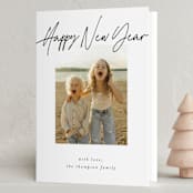 "Cheerfilled" - Holiday Cards in Noir by AK Graphics - Folded Card