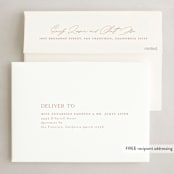 "Journal " - Holiday Cards in Rose by Heather Cairl - FREE Recipient Addressing