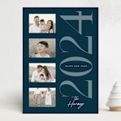 "Film" - Holiday Cards in Navy by Heather Schertzer - Front