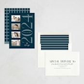 "Film" - Holiday Cards in Navy by Heather Schertzer - Assembled