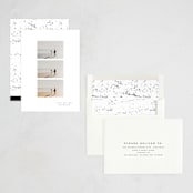 "three" - Holiday Cards in Newsprint by Angela Thompson - Assembled