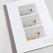 "three" - Holiday Cards in Newsprint by Angela Thompson - Detail