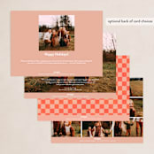 "Groovy Type" - Holiday Cards in Rust by Brooke Chandler - Back of Card Options