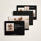 "cheers to new" - Holiday Cards in Night by Owl and Toad - Back of Card Options