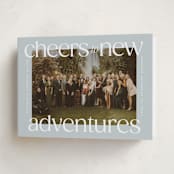 "cheers to new" - Holiday Cards in Ice by Owl and Toad - Folded Card