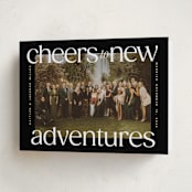 "cheers to new" - Holiday Cards in Night by Owl and Toad - Folded Card