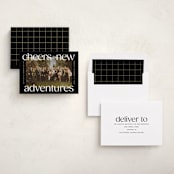 "cheers to new" - Holiday Cards in Night by Owl and Toad - Assembled