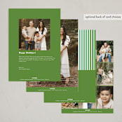 "Brand Spanking New" - Holiday Cards in Elf Shoes by Nazia Hyder - Back of Card