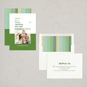 "Brand Spanking New" - Holiday Cards in Elf Shoes by Nazia Hyder - Assembled