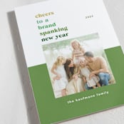 "Brand Spanking New" - Holiday Cards in Elf Shoes by Nazia Hyder - Detail