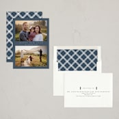 "DUO" - Holiday Cards in Denim by Nicole Walsh - Assembled