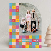 "Colorful Grid" - Holiday Cards in Rainbow by 2birdstone - Front