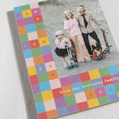 "Colorful Grid" - Holiday Cards in Rainbow by 2birdstone - Detail