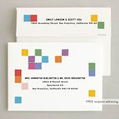 "Colorful Grid" - Holiday Cards in Rainbow by 2birdstone - FREE Recipient Addressing