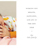 "New Years Snapshot" - Holiday Cards in Dove by Olivia Goree - Detail