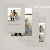 "Forever" - Holiday Cards in Snow by Ella Weaver - Back of Card Options
