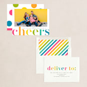 "Cheers in Color" - Holiday Cards in Candy by Michelle Taylor - Assembled