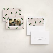 "Popping Bottles" - Holiday Cards in Eggnog by Shari Margolin - Assembled
