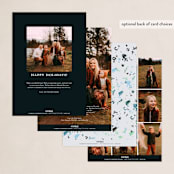"side cheers" - Holiday Cards in Night Sky by Summer Winkelman - Back of Card Options