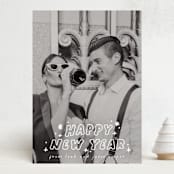 "Pizazz" - Holiday Cards in Starlight by Everett Paper Goods - Front