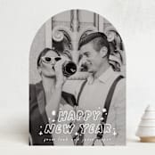 "Pizazz" - Holiday Cards in Starlight by Everett Paper Goods - Front