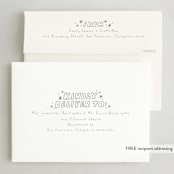 "Pizazz" - Holiday Cards in Starlight by Everett Paper Goods - FREE Recipient Addressing