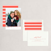 "Here's to Brighter Days" - Holiday Cards in Coral by Sarah Cohn - Assembled