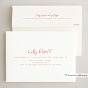 "Here's to Brighter Days" - Holiday Cards in Coral by Sarah Cohn - FREE Recipient Addressing