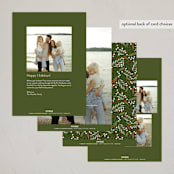 "Modern Trio" - Holiday Cards in Pine by Michelle Taylor - Back of Card