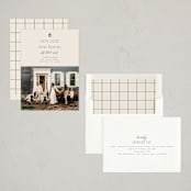 "New But Same" - Holiday Cards in Sage by Everett Paper Goods - Assembled