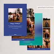 "Cheery Frame" - Holiday Cards in Watermint by Ekko Studio - Back of Card Options