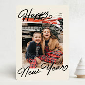 "the classic" - Holiday Cards in Coal by Pixel and Hank - Front